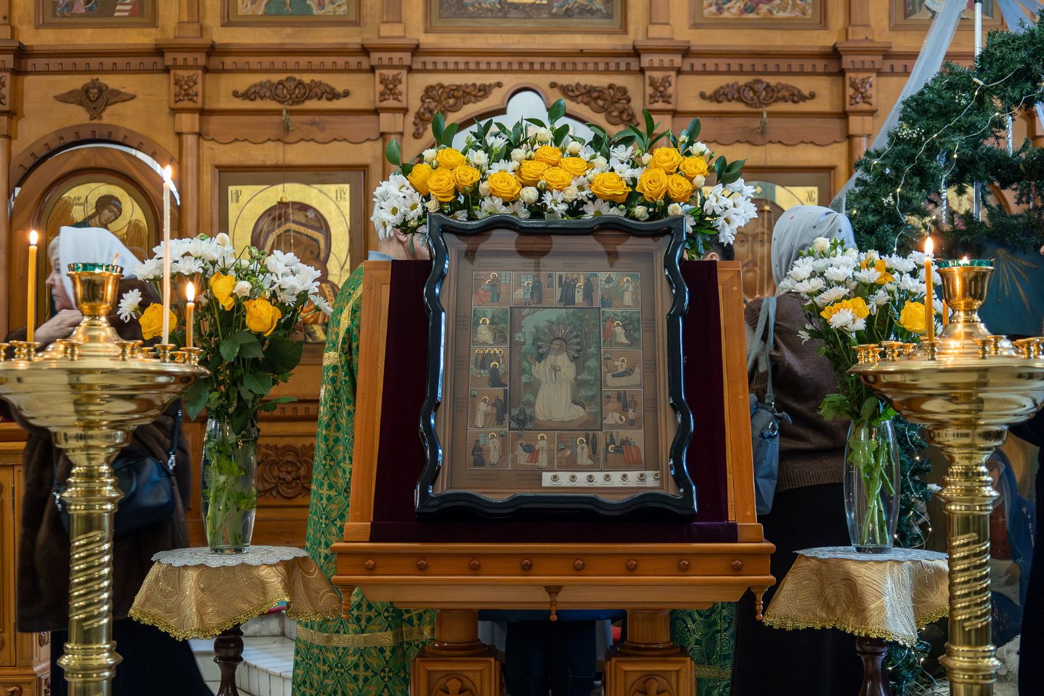 В Знаменском храме отметили престольный праздник придела в честь преподобного Серафима Саровского