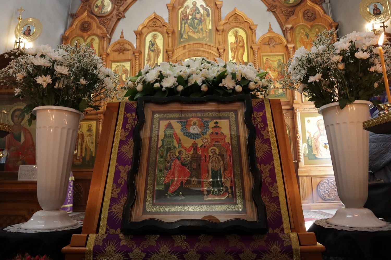 Праздник Благовещения в Знаменском храме